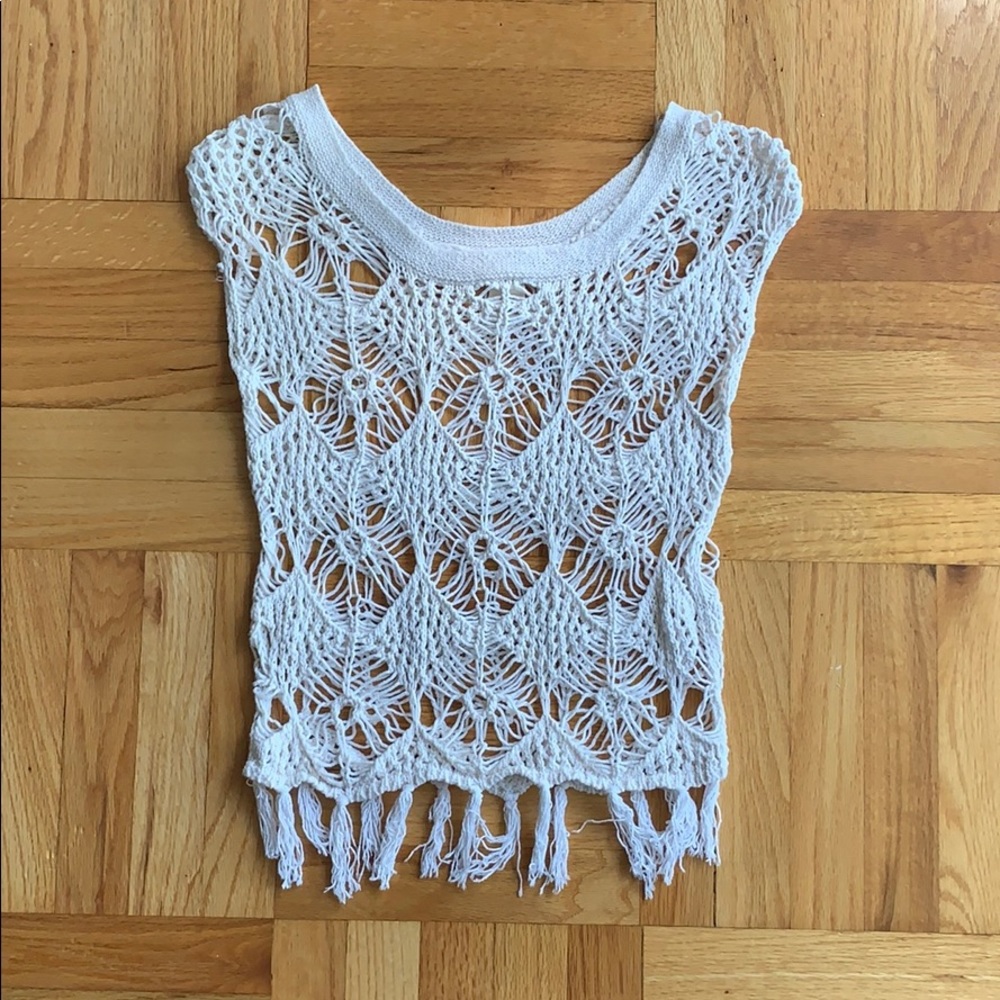 Macrame Cotton & Linen Top